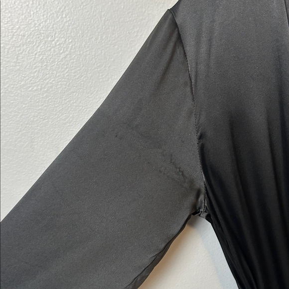 Women’s 100% Pure SILK Black Robe - Picture 4 of 12
